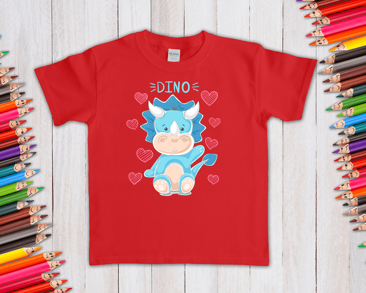 Kids Baby Blue Dino T-Shirt | Jurassic Studio