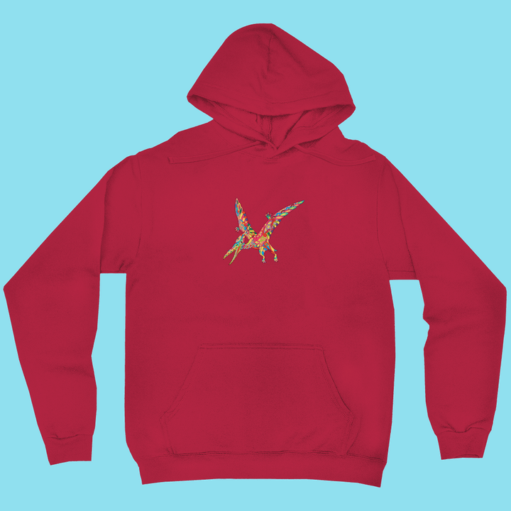Men Pterodactyl Zentangle Hoodie | Jurassic Studio