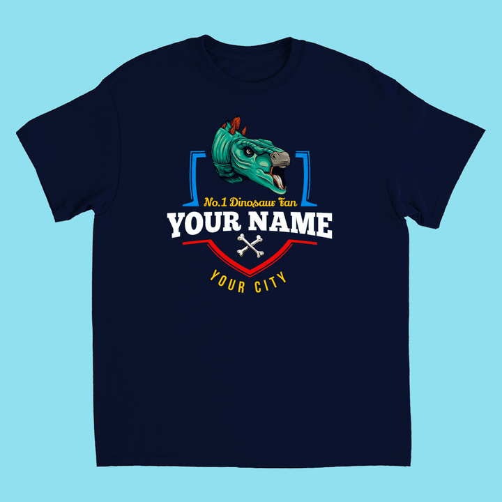 N.1 Stegosaurus Fan Custom Kids T-Shirt | Jurassic Studio