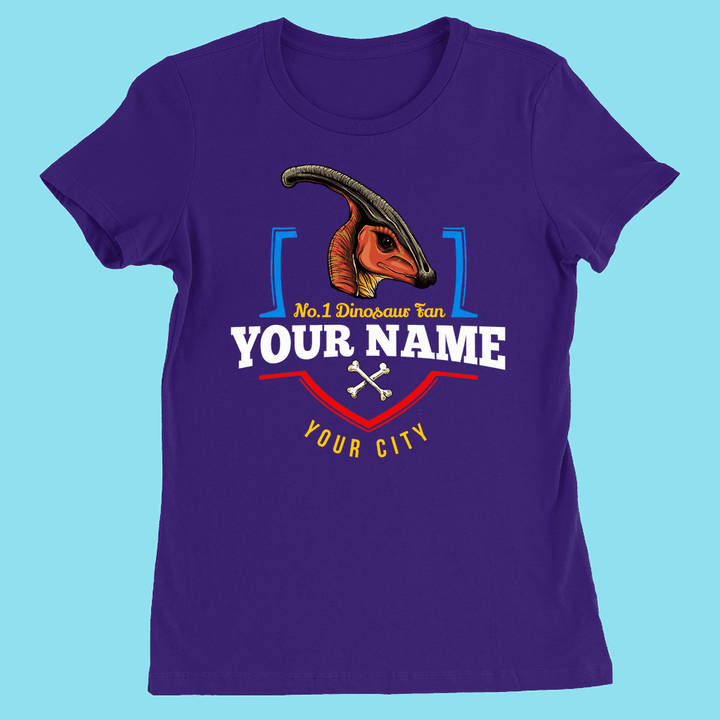 N.1 Hadrosaur Fan Custom Women T-Shirt | Jurassic Studio