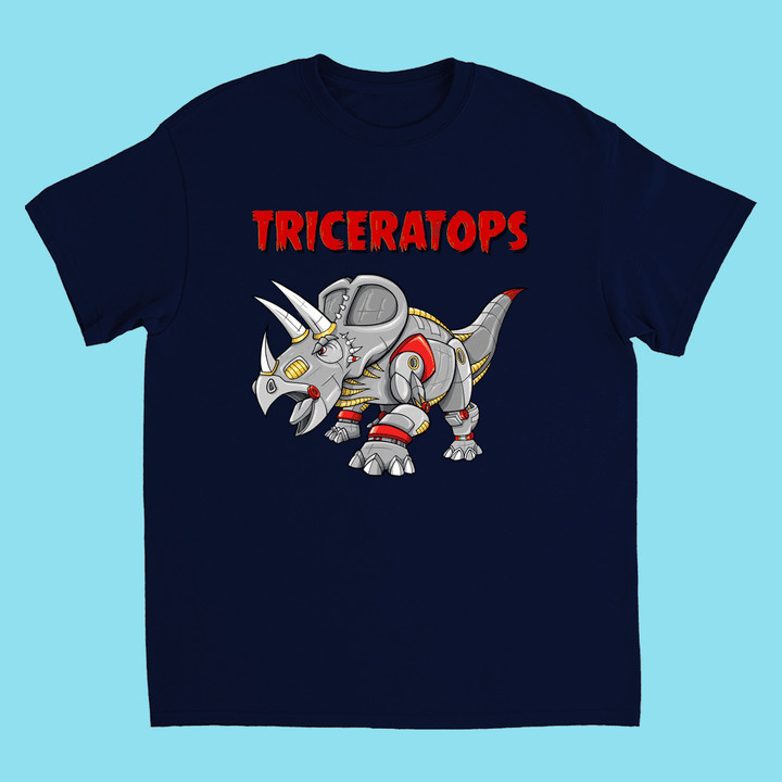 Kids Robot Triceratops T-Shirt | Jurassic Studio