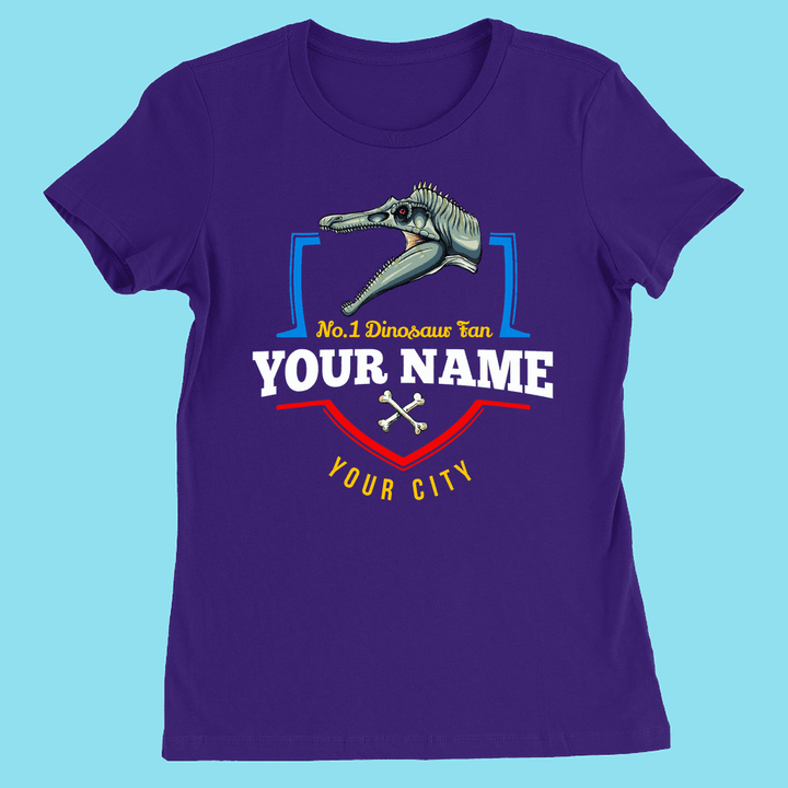 N.1 Spinosaurus Fan Custom Women T-Shirt | Jurassic Studio