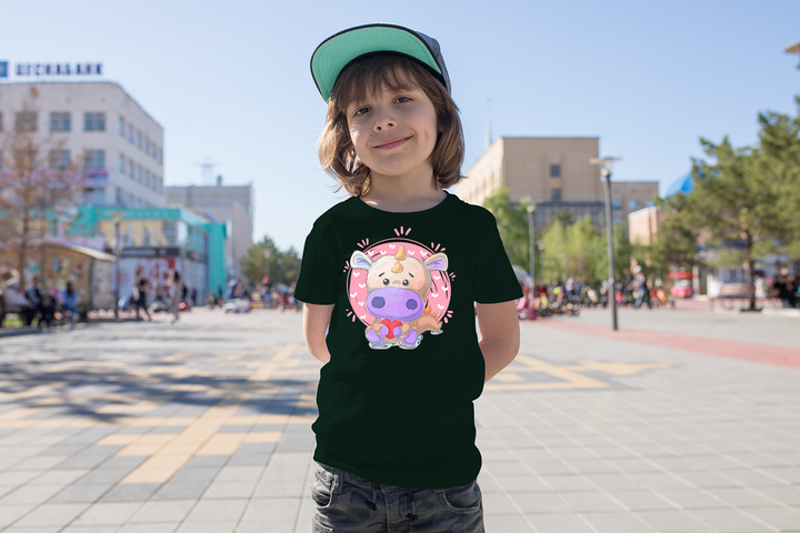 Kids Pink Baby Dino T-Shirt | Jurassic Studio
