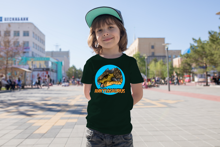 Kids Ankylosaurus Head T-Shirt | Jurassic Studio