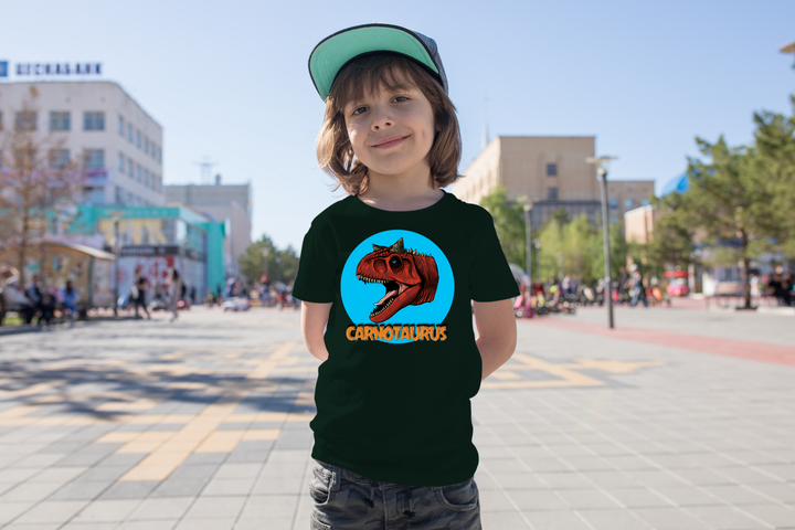 Kids Carnotaurus Head T-Shirt | Jurassic Studio