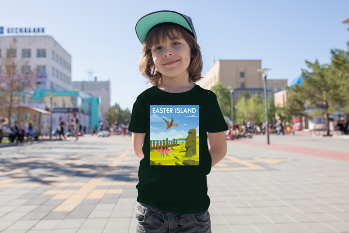 Kids Easter Island T-Shirt | Jurassic Studio