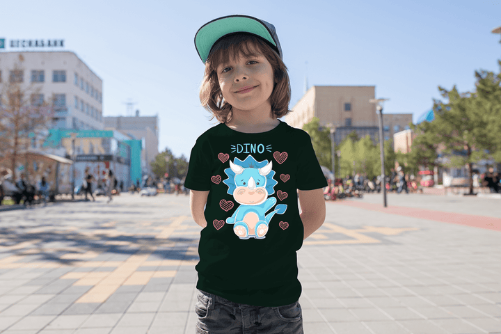 Kids Baby Blue Dino T-Shirt | Jurassic Studio