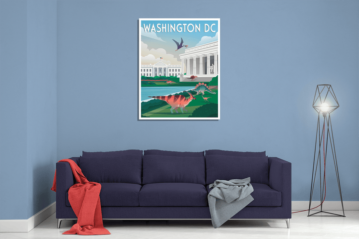 Washington DC Canvas Wrap | Jurassic Studio