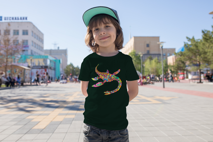 Kids Plesiosaurus Zentangle T-Shirt | Jurassic Studio
