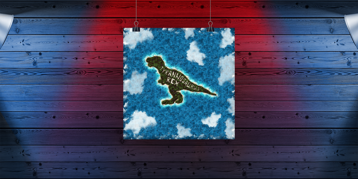 T-Rex Island Poster | Jurassic Studio