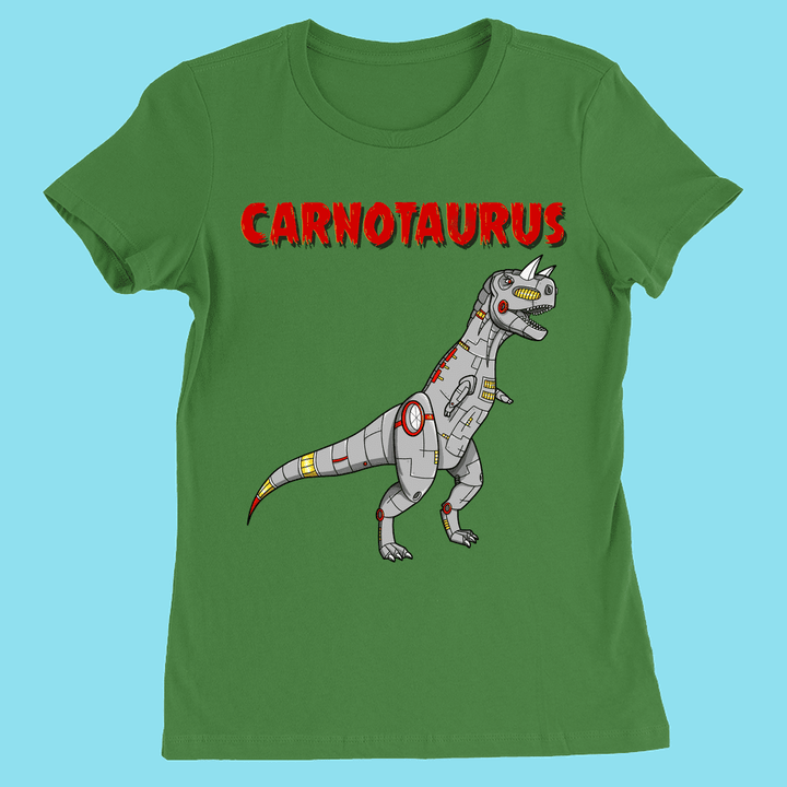 Women Robot Carnotaurus T-Shirt | Jurassic Studio