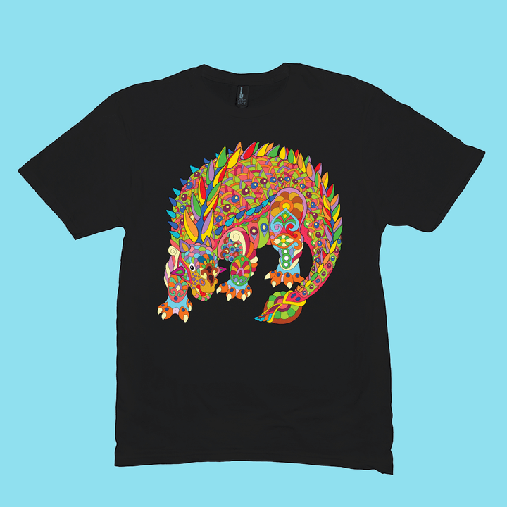 Men Ankylosaurus Zentangle T-Shirt | Jurassic Studio