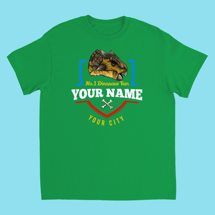 N.1 Ankylosaurus Fan Custom Kids T-Shirt | Jurassic Studio
