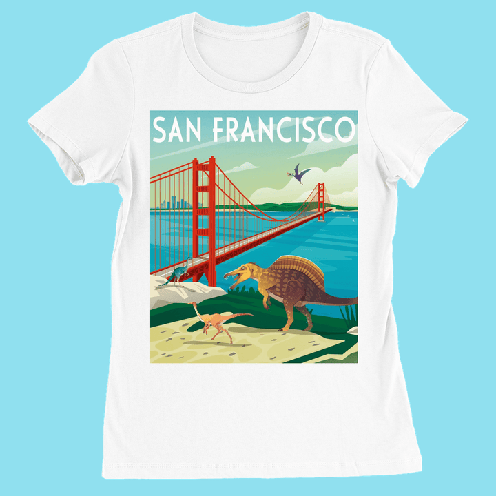Women San Francisco T-Shirt | Jurassic Studio