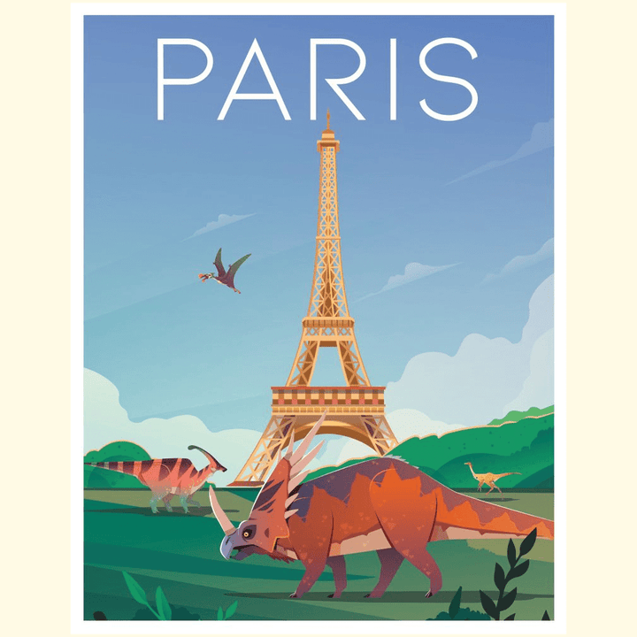 Paris Poster | Jurassic Studio
