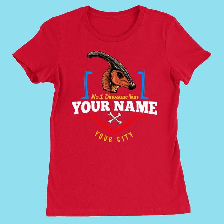 N.1 Hadrosaur Fan Custom Women T-Shirt | Jurassic Studio