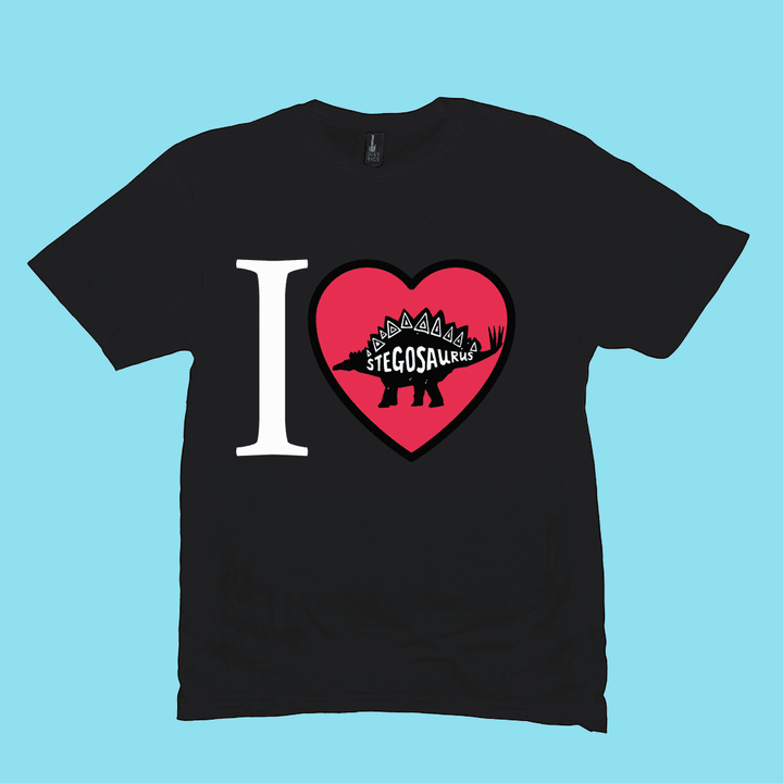 Men I Love Stegosaurus T-Shirt | Jurassic Studio