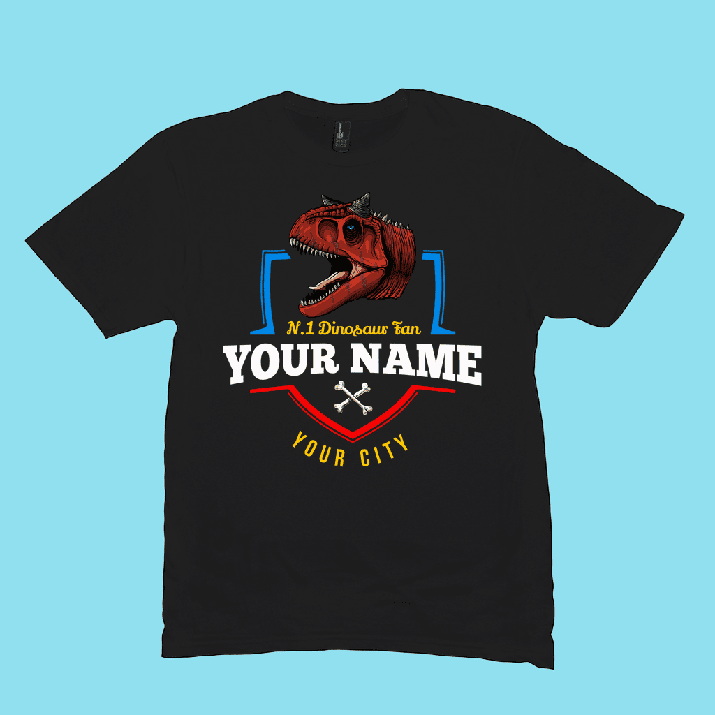 N.1 Carnotaurus Fan Custom Men T-Shirt | Jurassic Studio