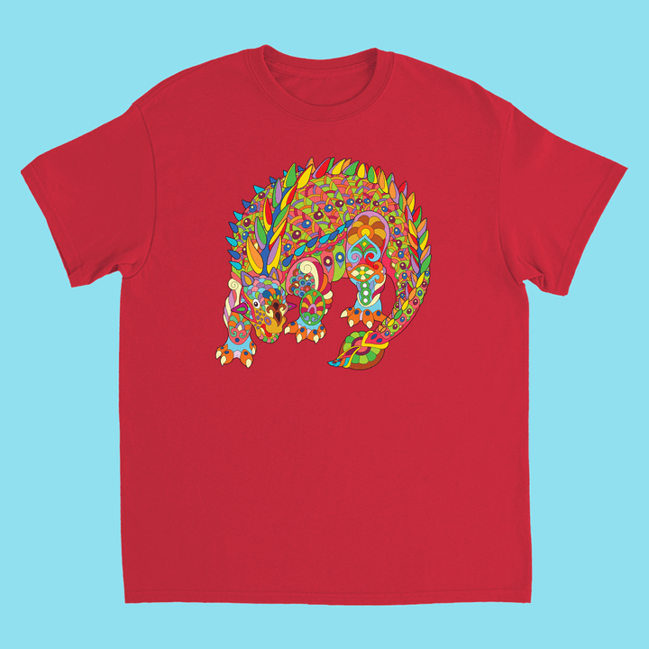 Kids Ankylosaurus Zentangle T-Shirt | Jurassic Studio
