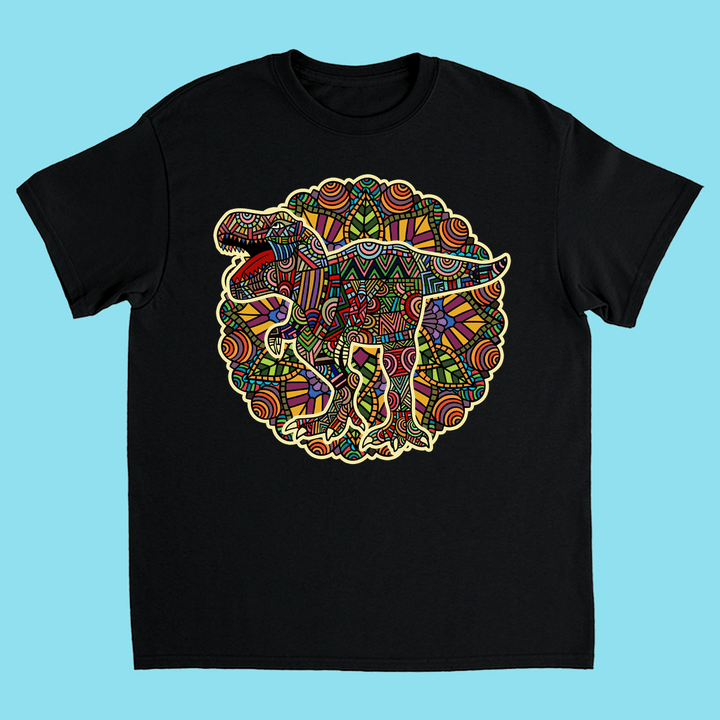 Kids T-Rex Mandala T-Shirt | Jurassic Studio