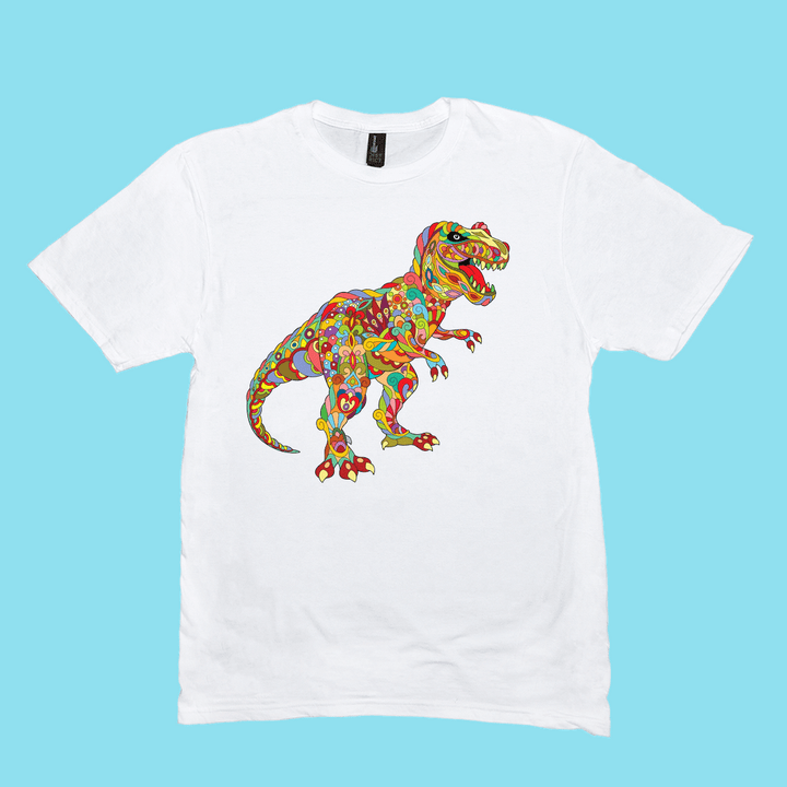Men T-Rex Zentangle T-Shirt | Jurassic Studio