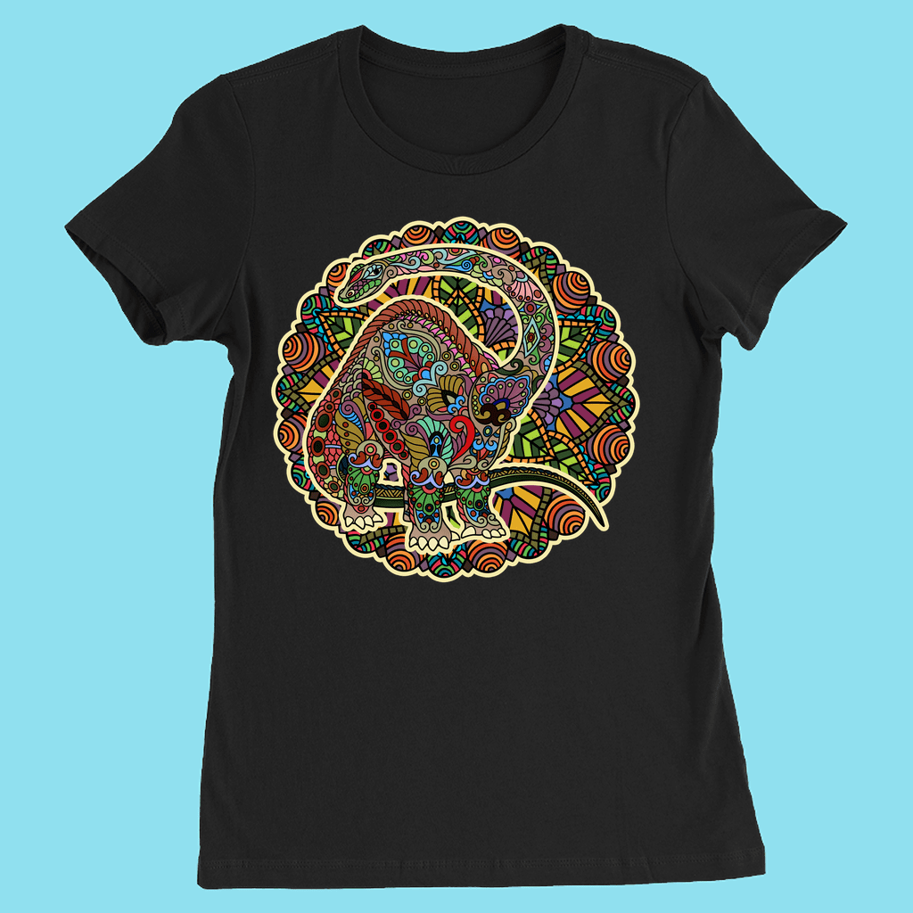 Women Brontosaurus Mandala T-Shirt | Jurassic Studio