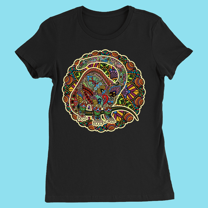 Women Brontosaurus Mandala T-Shirt | Jurassic Studio