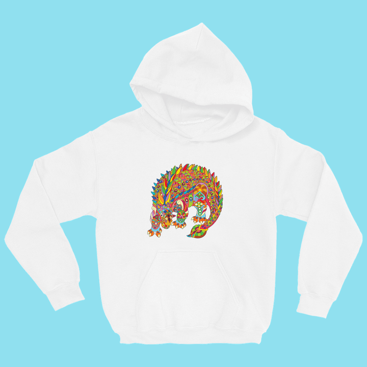 Kids Ankylosaurus Zentangle Hoodie | Jurassic Studio