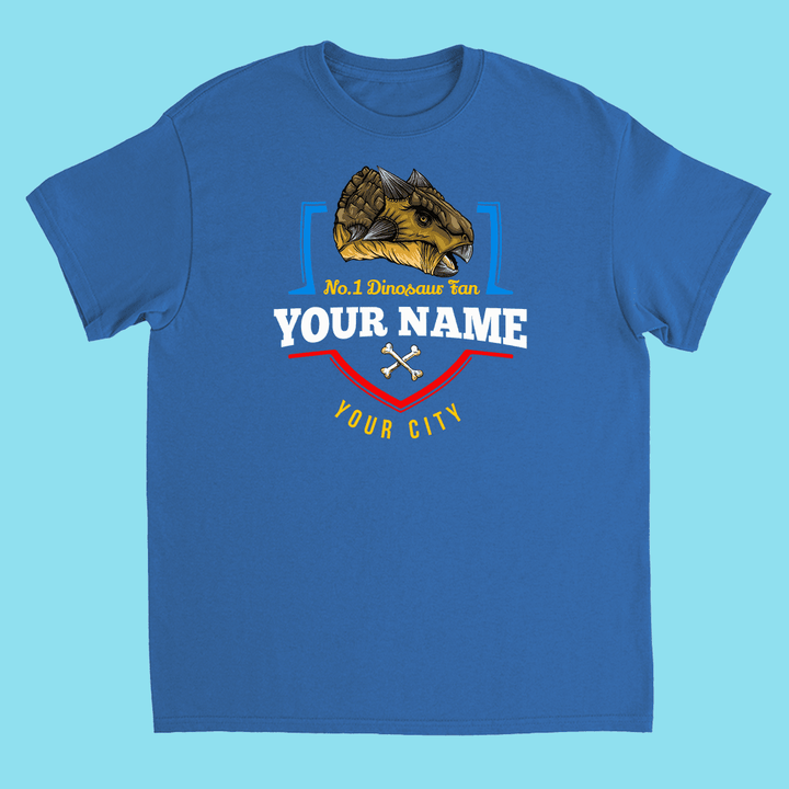 N.1 Ankylosaurus Fan Custom Kids T-Shirt | Jurassic Studio