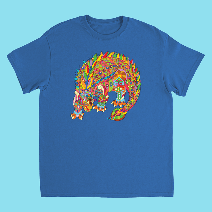 Kids Ankylosaurus Zentangle T-Shirt | Jurassic Studio