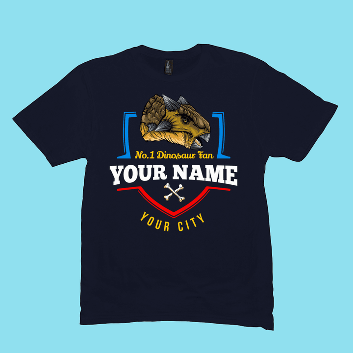 N.1 Ankylosaurus Fan Custom Men T-Shirt | Jurassic Studio
