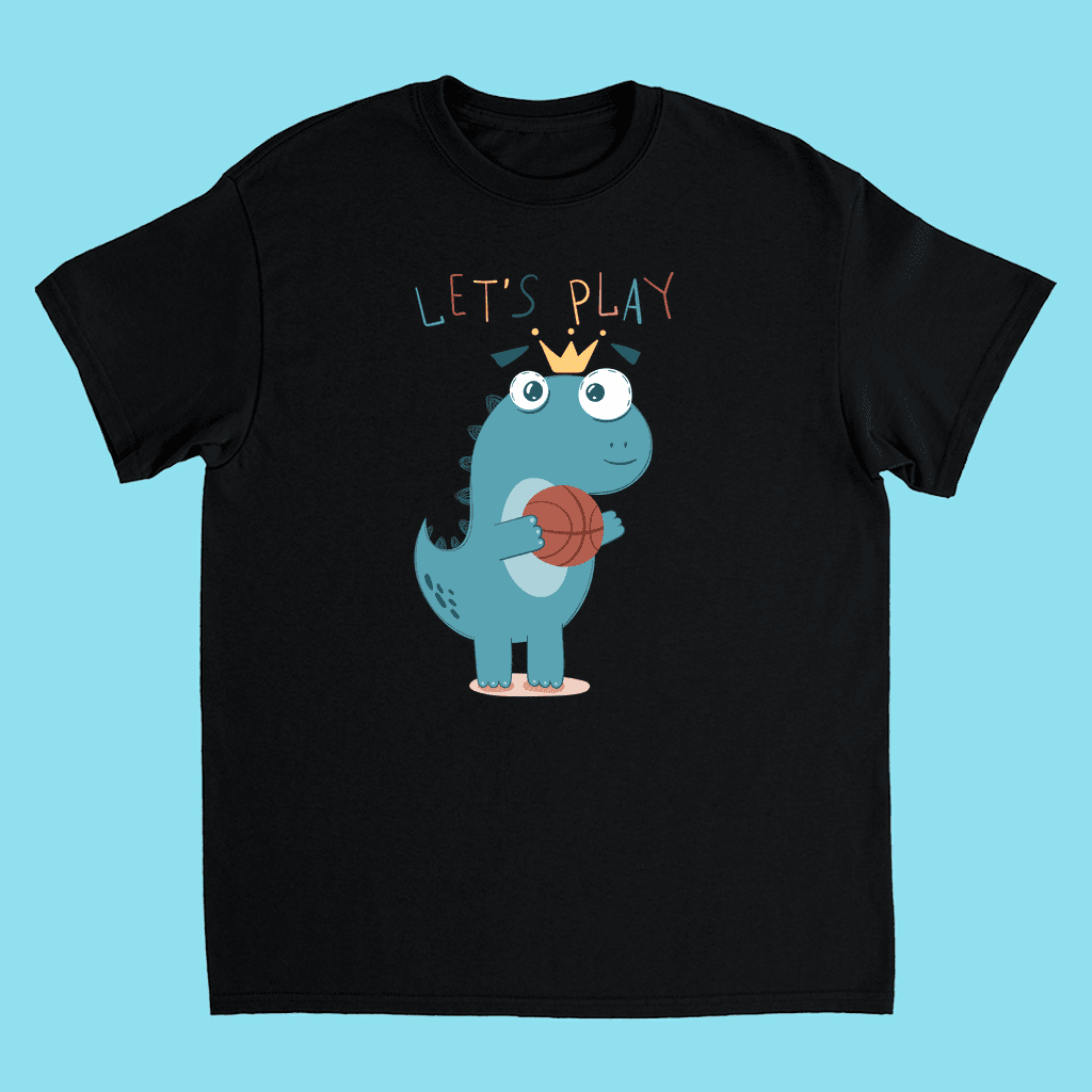 Kids Baby Dino Basketball T-Shirt | Jurassic Studio