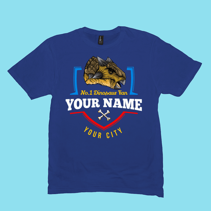 N.1 Ankylosaurus Fan Custom Men T-Shirt | Jurassic Studio