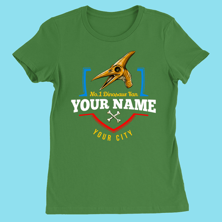 N.1 Pterodactyl Fan Custom Women T-Shirt | Jurassic Studio