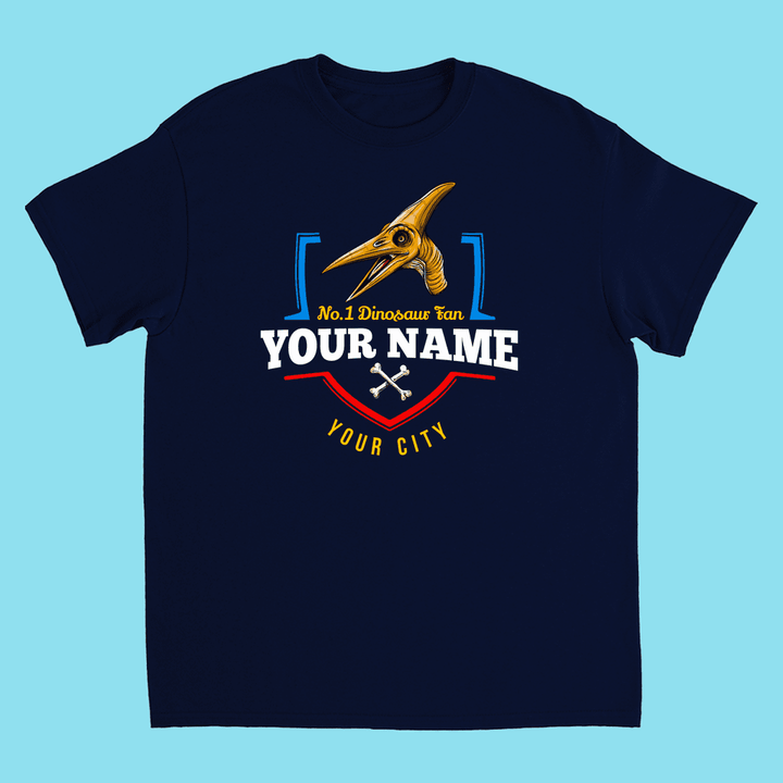 N.1 Pterodactyl Fan Custom Kids T-Shirt | Jurassic Studio