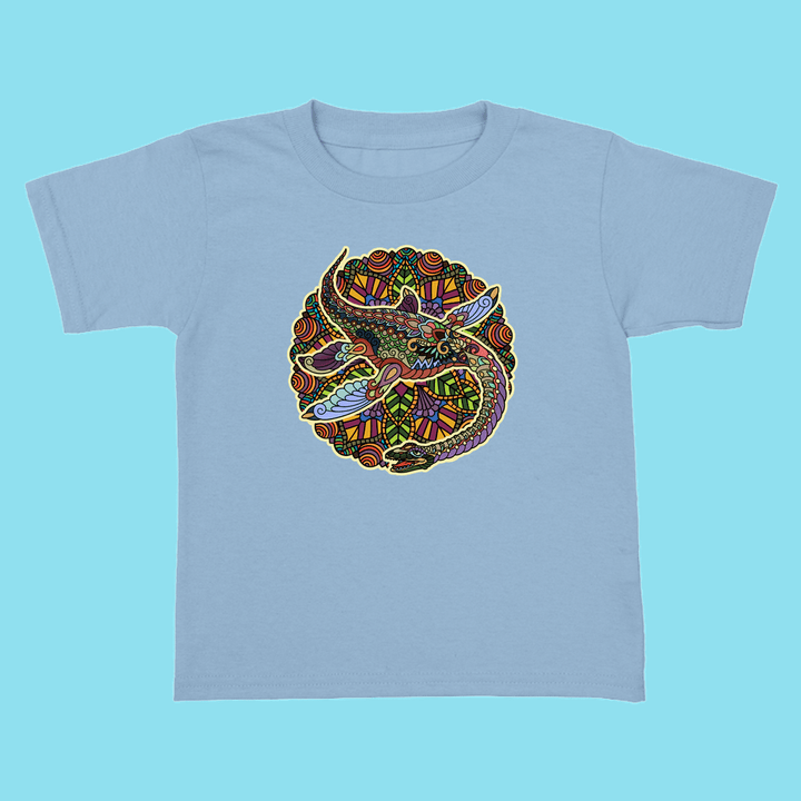 Toddler Plesiosaurus Mandala T-Shirt | Jurassic Studio