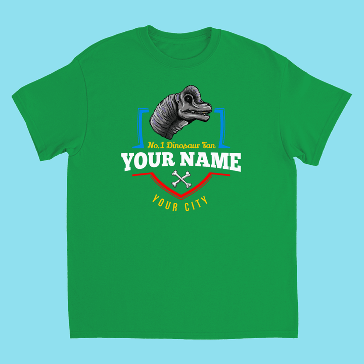 N.1 Brontosaurus Fan Custom Kids T-Shirt | Jurassic Studio