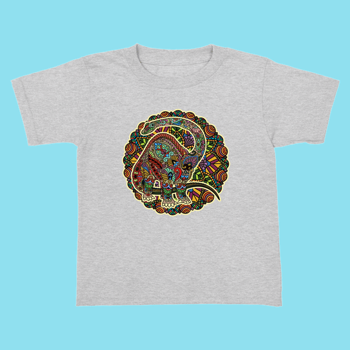 Toddler Brontosaurus Mandala T-Shirt | Jurassic Studio