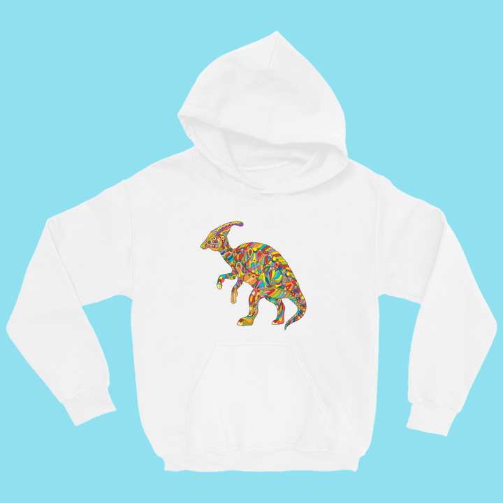 Kids Hadrosaur Zentangle Hoodie | Jurassic Studio
