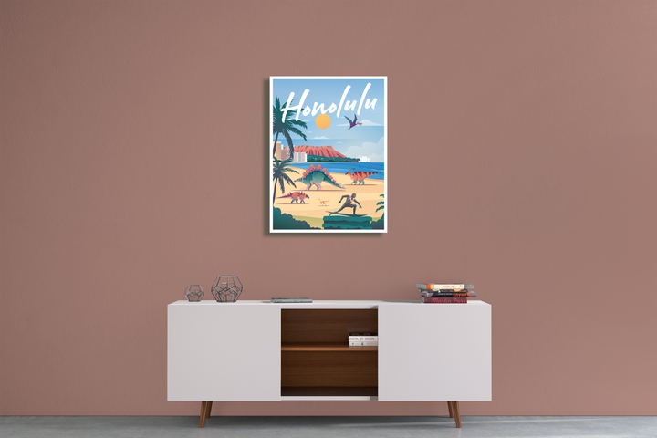 Honolulu Canvas Wrap | Jurassic Studio