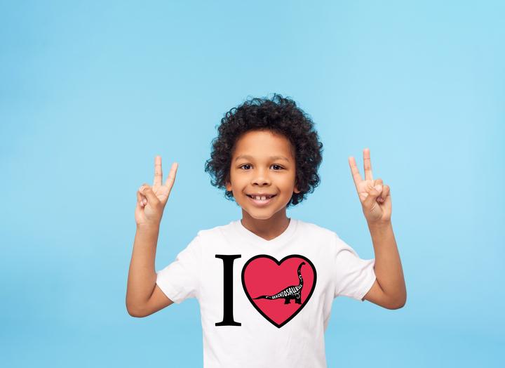 Kids I Love Brachiosaurus T-Shirt | Jurassic Studio