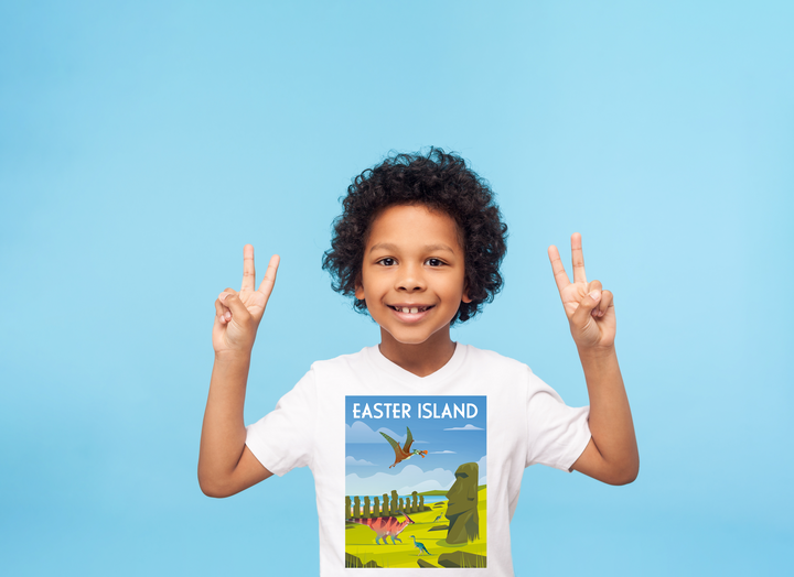 Kids Easter Island T-Shirt | Jurassic Studio