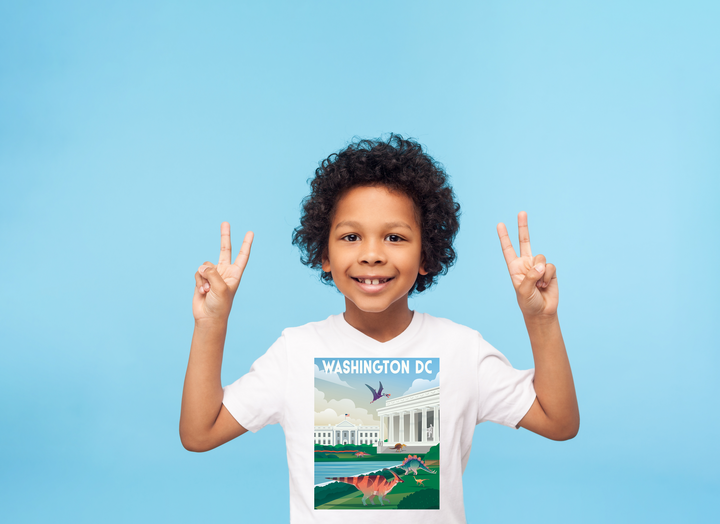 Kids Washington DC T-Shirt | Jurassic Studio