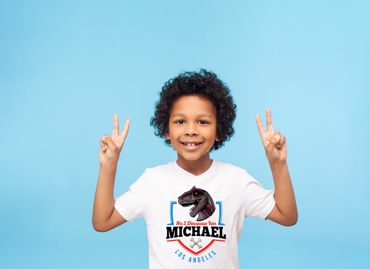 N.1 Allosaurus Fan Custom Kids T-Shirt | Jurassic Studio