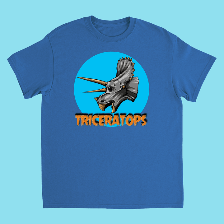 Kids Triceratops Head T-Shirt | Jurassic Studio