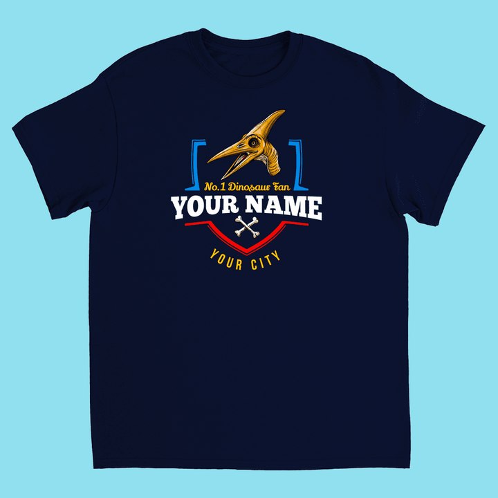 N.1 Pterodactyl Fan Custom Kids T-Shirt | Jurassic Studio