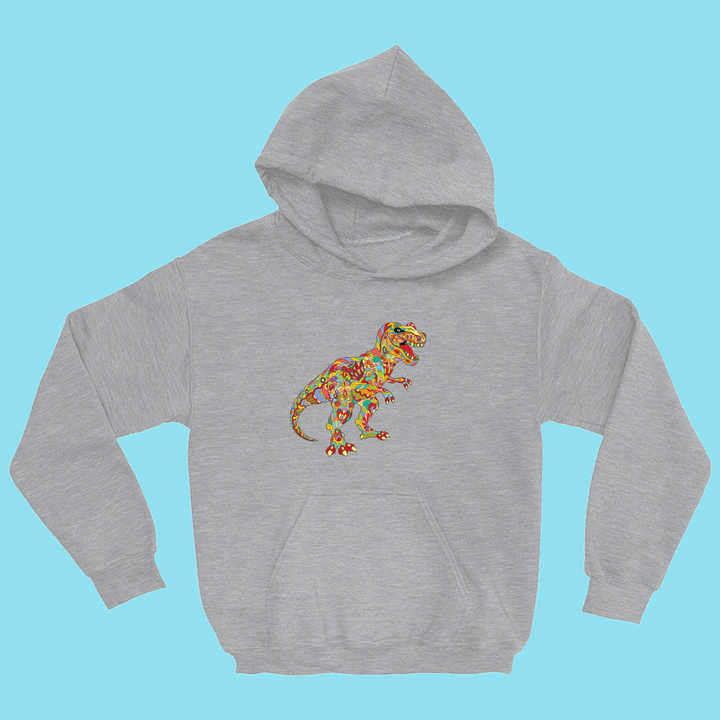 Kids T-Rex Zentangle Hoodie | Jurassic Studio