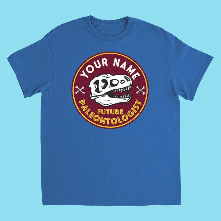 Kids Custom Future Paleontologist T-Shirt | Jurassic Studio