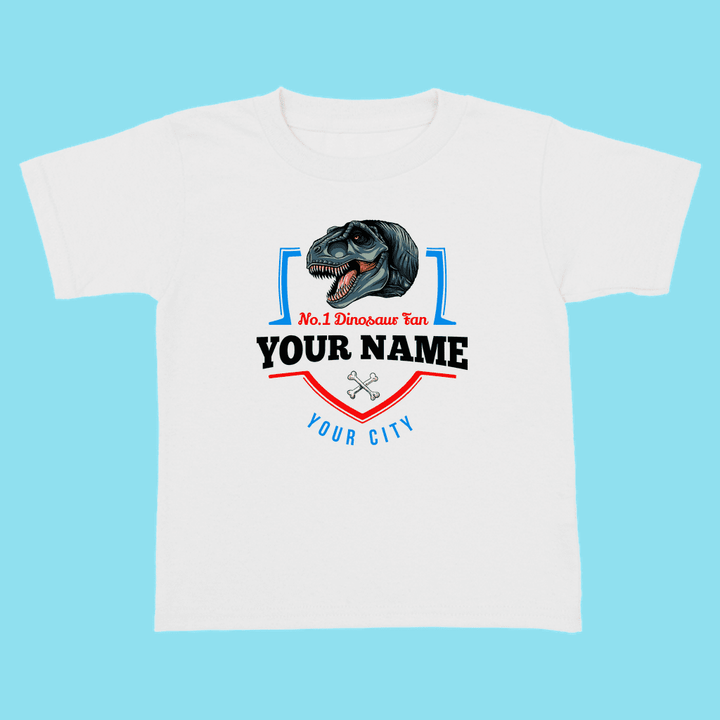 N.1 T-Rex Fan Custom Toddler T-Shirt | Jurassic Studio