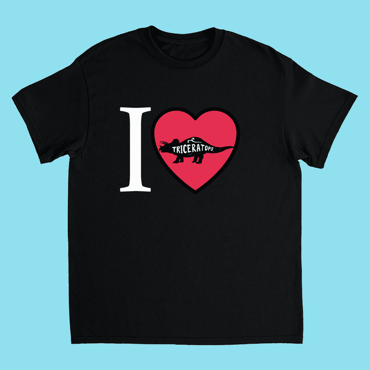 Kids I love Triceratops T-Shirt | Jurassic Studio